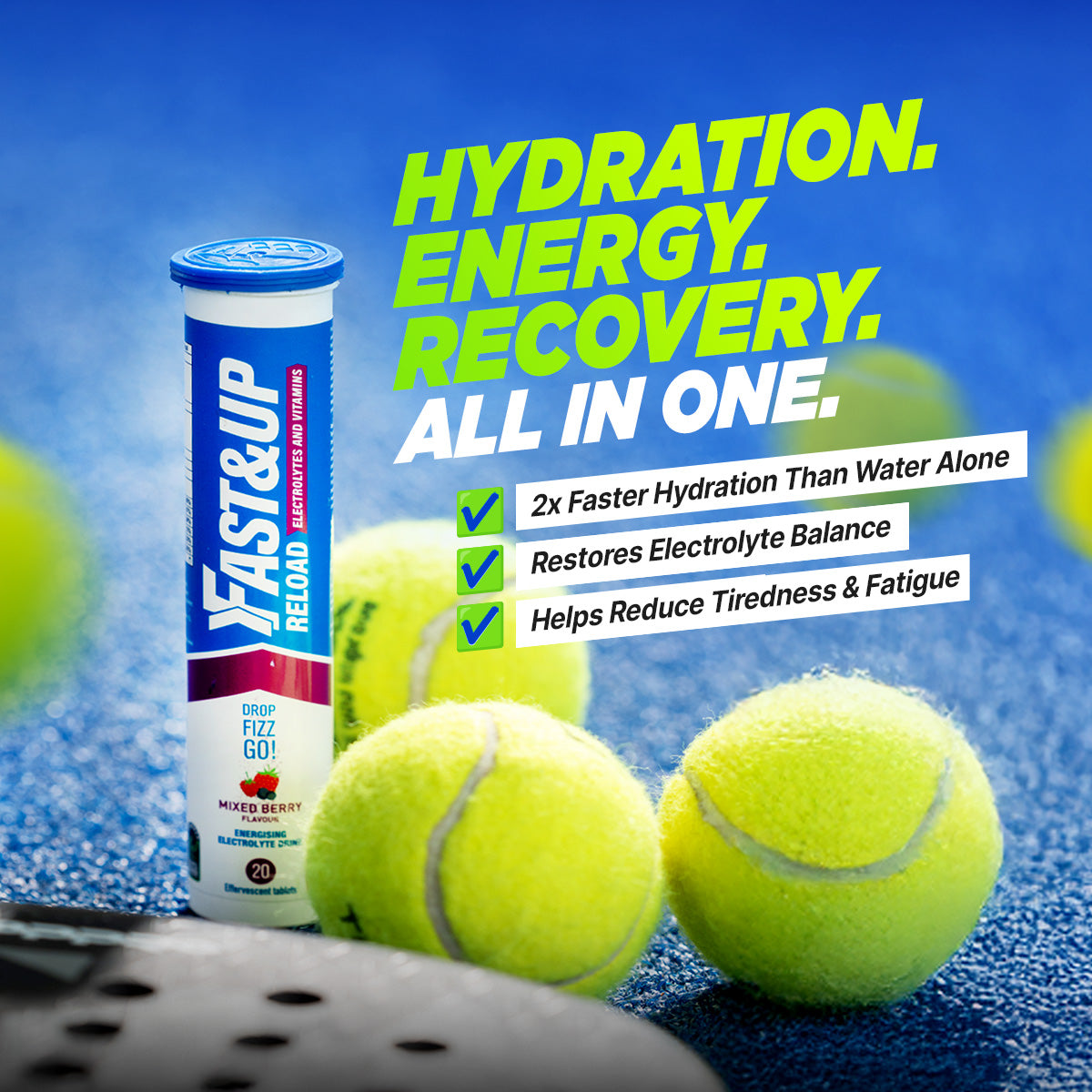 Hydration, Energy and Recovery. All in One