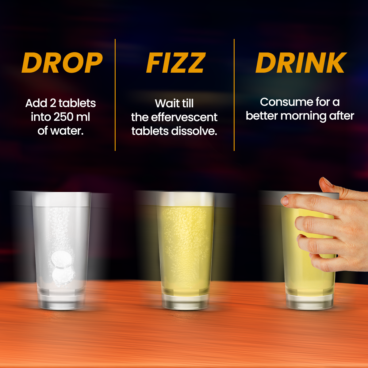Nightout Recovery Drink - For A Better Morning After - Fizzy Lemon Flavour