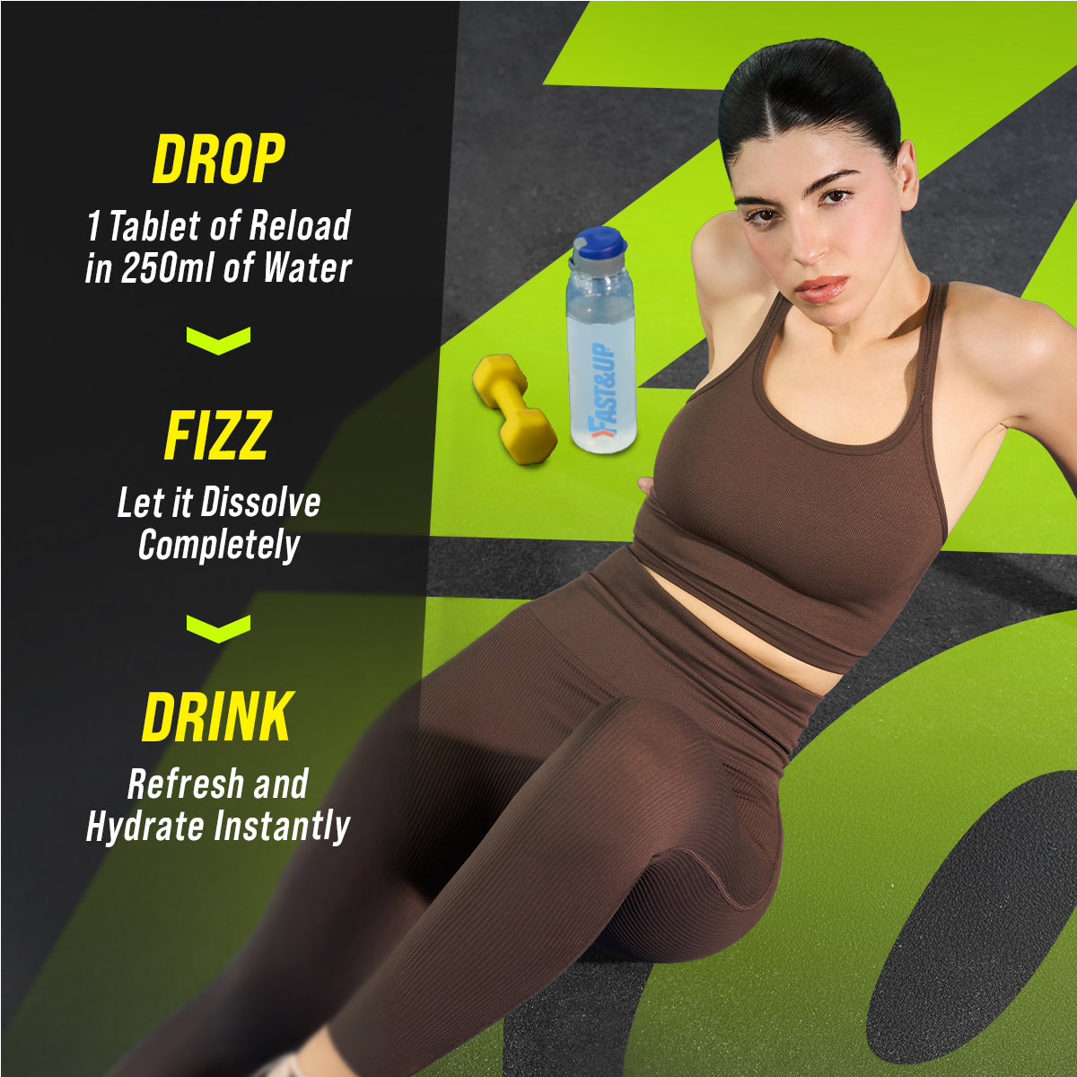 Reload Zero Sugar & Calories - Instant Energy & Hydration Tablets – Lemon & Lime Flavour Pack of 4