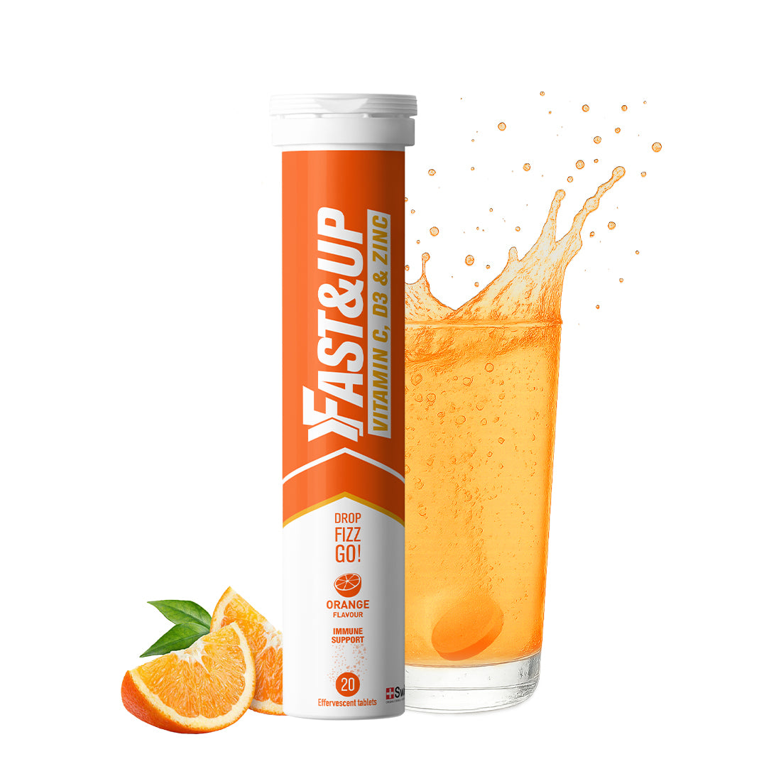 Fast&Up Vitamin C, D3 & Zinc - Orange