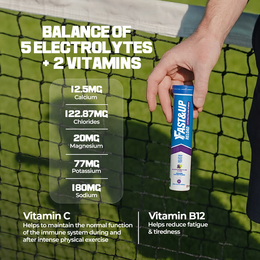 Reload - Electrolyte Tablets for Instant Hydration & Energy - Blackcurrant & Lime Flavour, Pack of 1