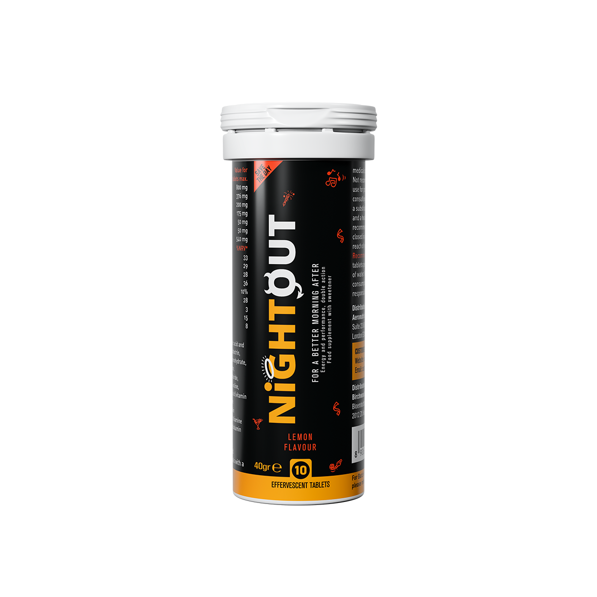 Nightout Recovery Drink - For A Better Morning After - Fizzy Lemon Flavour