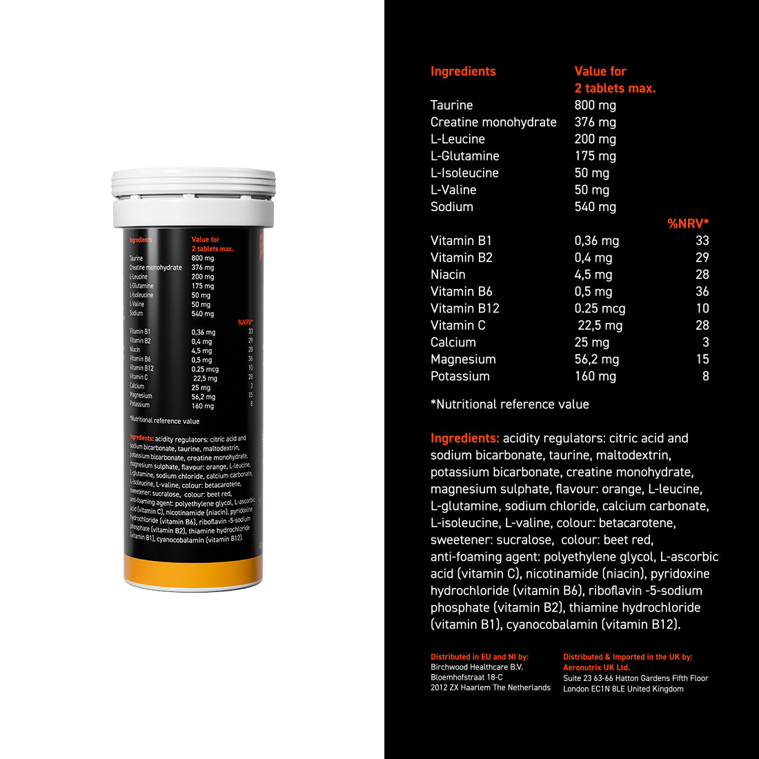 Nightout Recovery Drink - For A Better Morning After - Orange Flavour