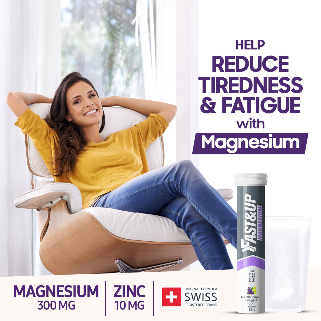 Fast&Up Magnesium - Blackcurrant & Lime