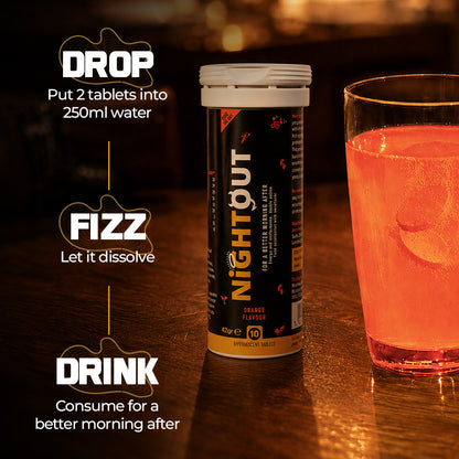 Nightout Recovery Drink - For A Better Morning After - Orange Flavour