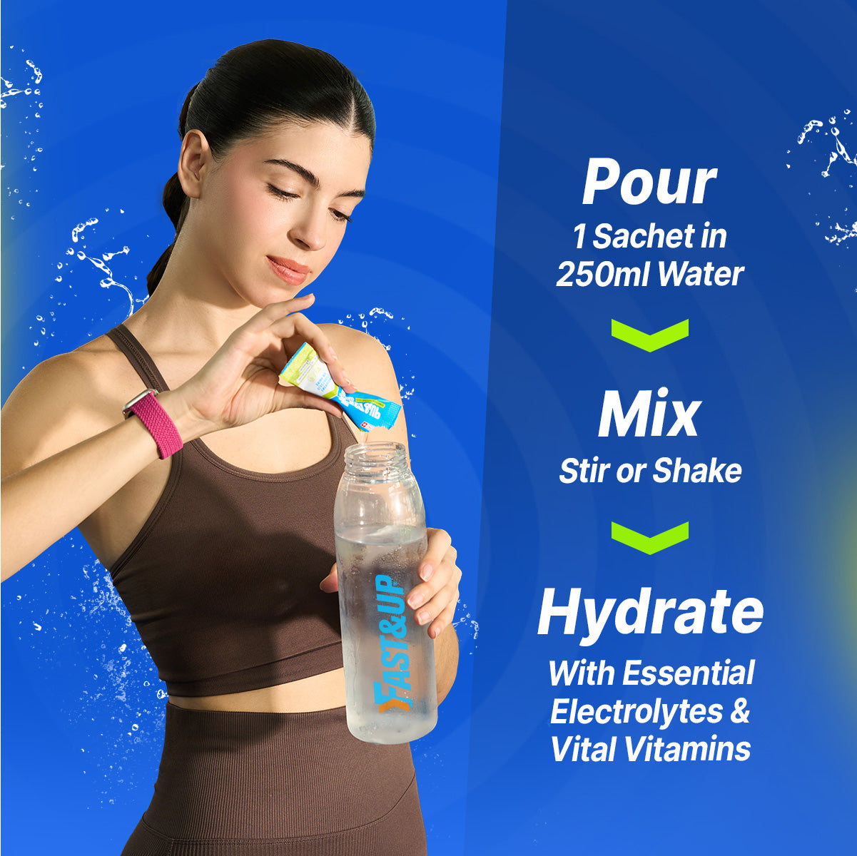 Fast&Up Reload - Instant Electrolyte & Hydration Drink Mix - Lime & Lemon