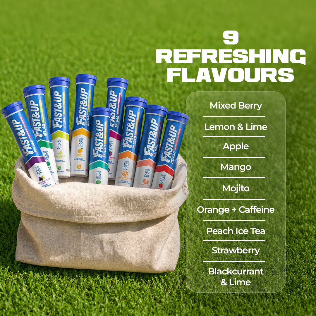Reload - Electrolyte Tablets for Instant Hydration & Energy - Lime & Lemon Flavour, Pack of 4