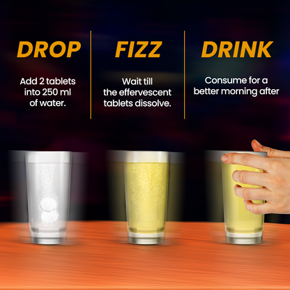 Nightout Recovery Drink - For A Better Morning After - Fizzy Lemon Flavour