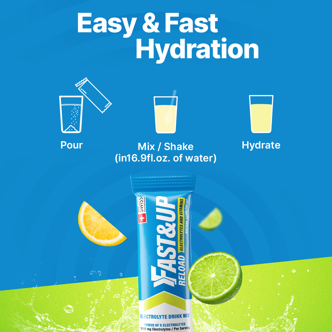 Fast&Up Reload - Instant Electrolyte & Hydration Drink Mix