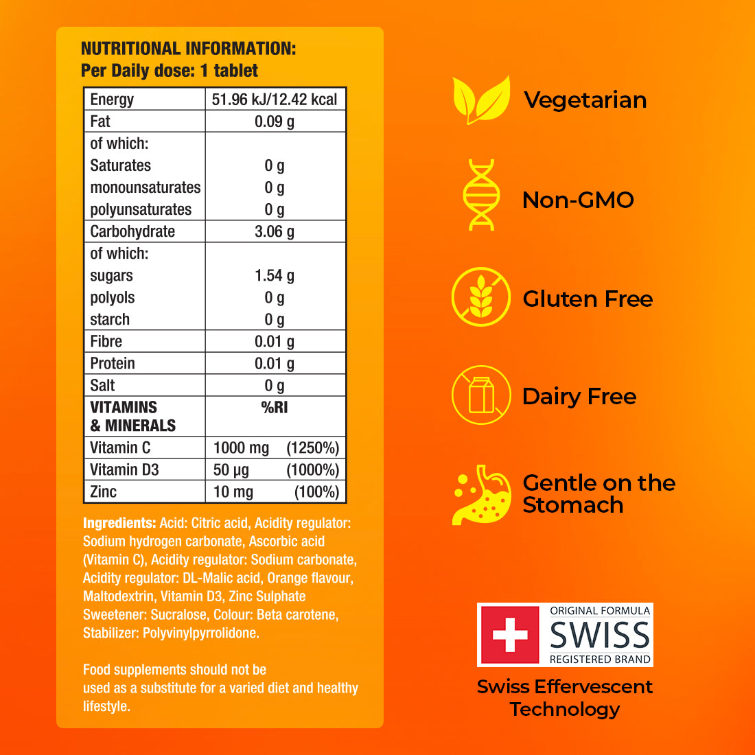 Fast&Up Vitamin C, D3 & Zinc