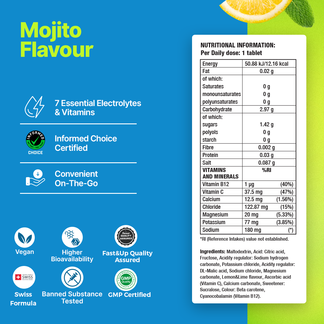 Fast&Up Reload - Instant Electrolytes & Hydration