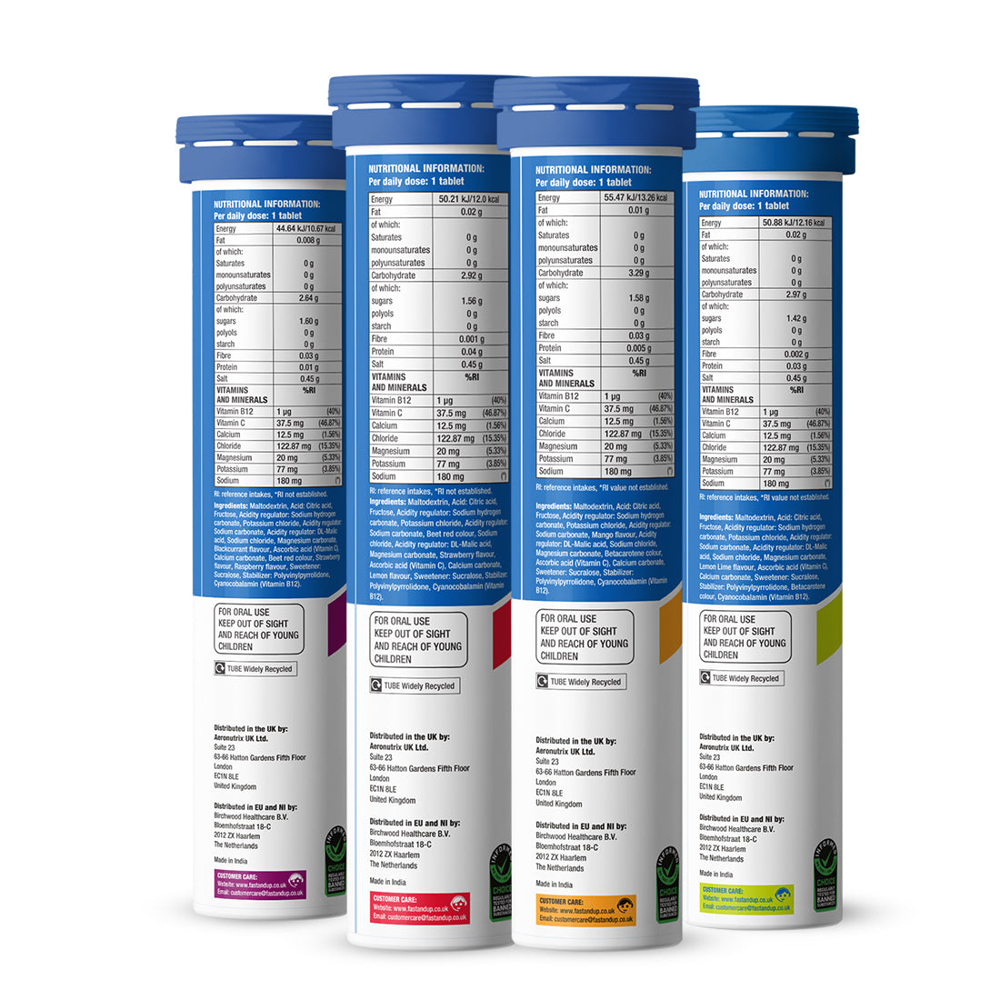 Reload Megamix Bundle - Electrolyte Tablets for Instant Hydration & Energy - 4 Assorted Flavours