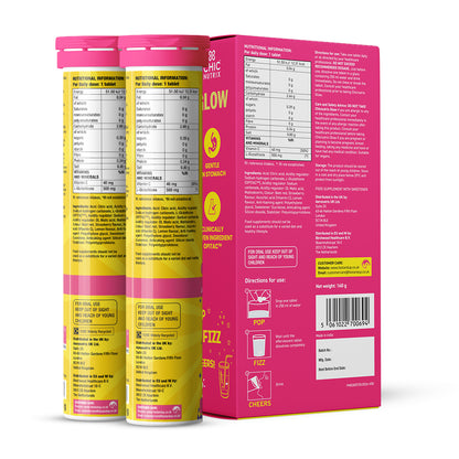 Glow Glutathione Tablets for Skin Brightening – Strawberry & Lemon Flavour, Pack of 2
