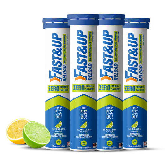 Reload Zero Sugar & Calories - Instant Energy & Hydration Tablets – Lemon & Lime Flavour Pack of 4