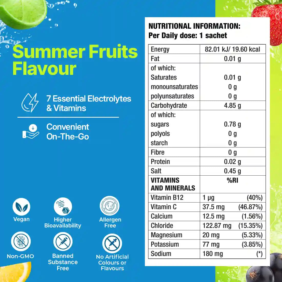 Fast&Up Reload - Instant Electrolyte & Hydration Drink Mix