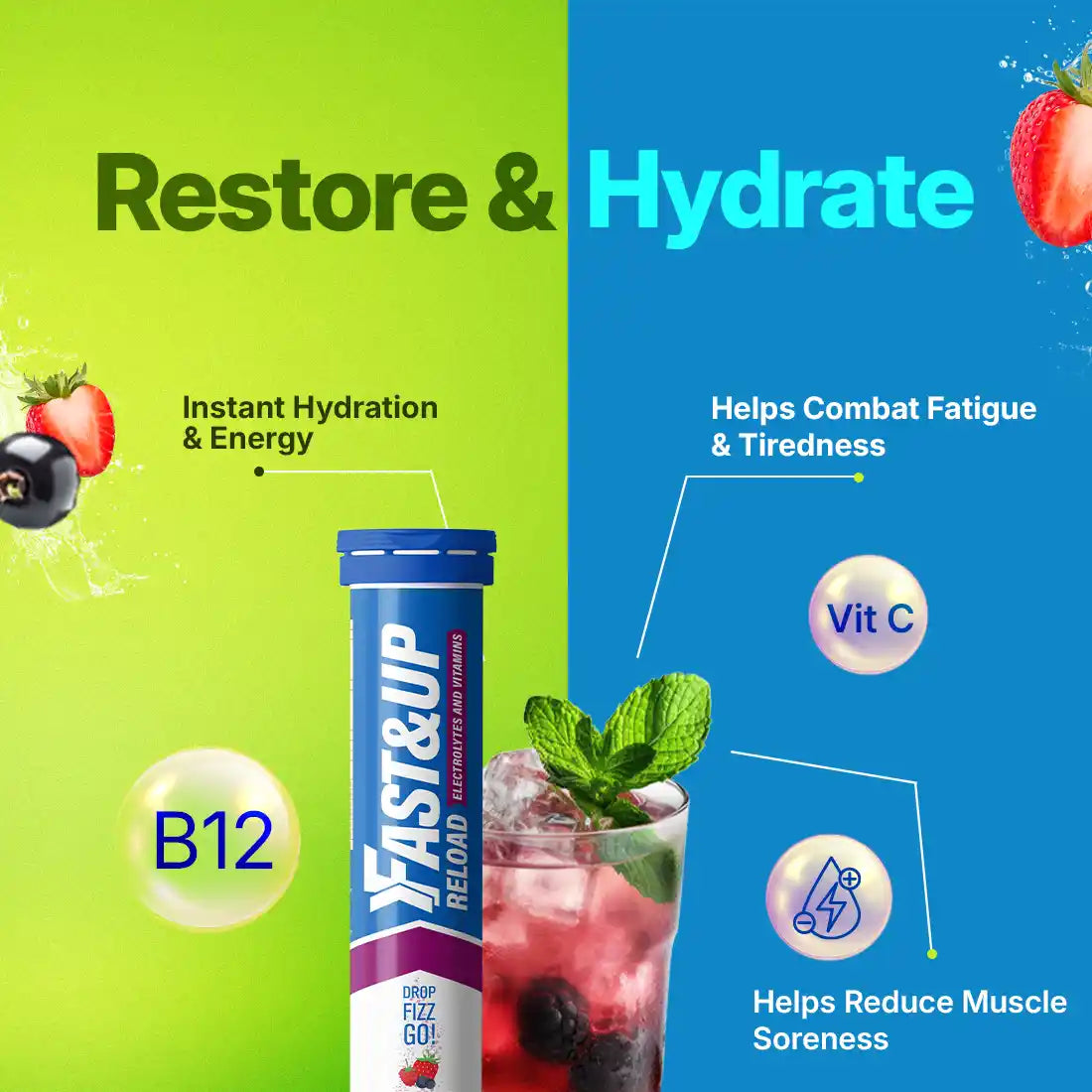 Fast&Up Reload - Instant Electrolytes & Hydration