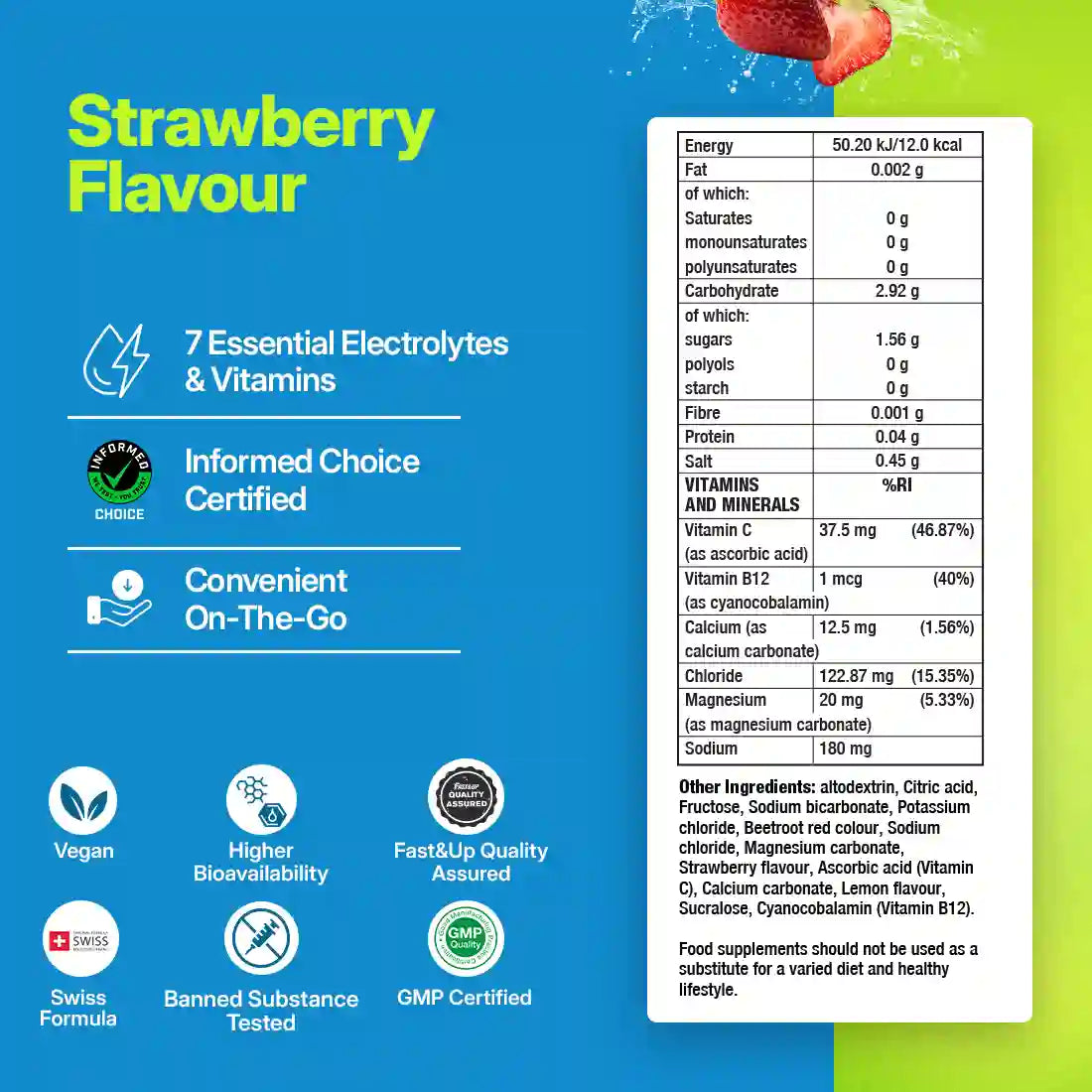 Fast&Up Reload - Instant Electrolytes & Hydration