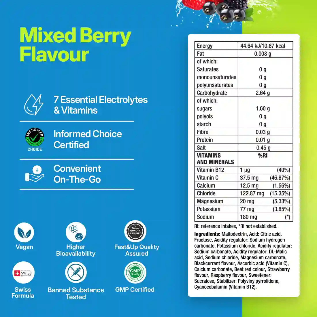 Fast&Up Reload - Instant Electrolytes & Hydration