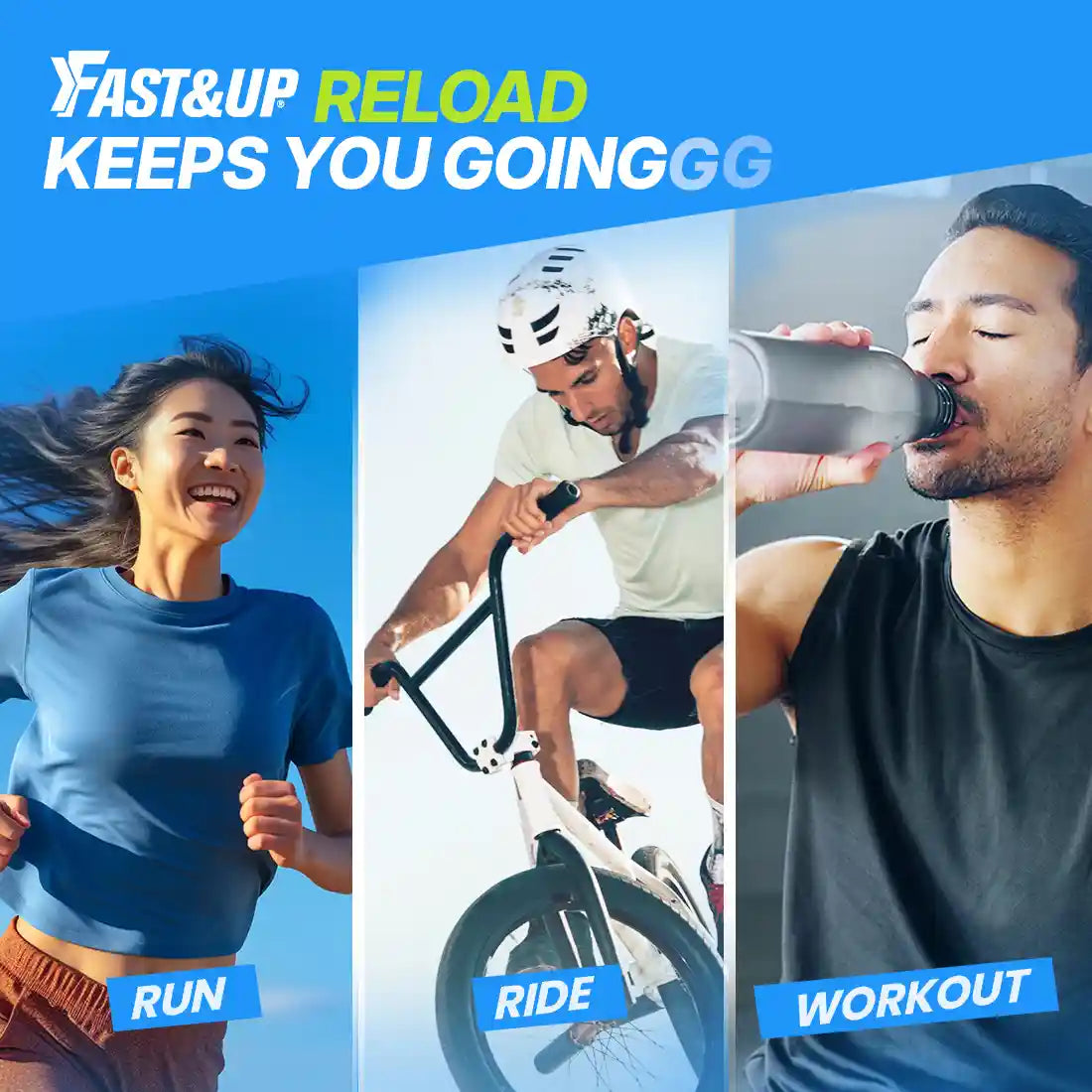 Fast&Up Reload Energy Drink - Strawberry Flavor