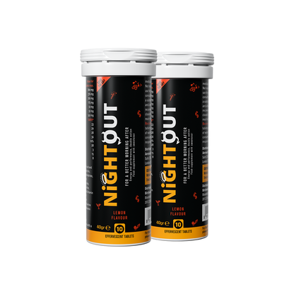 Nightout Recovery Drink - For A Better Morning After - Fizzy Lemon Flavour Pack of 2